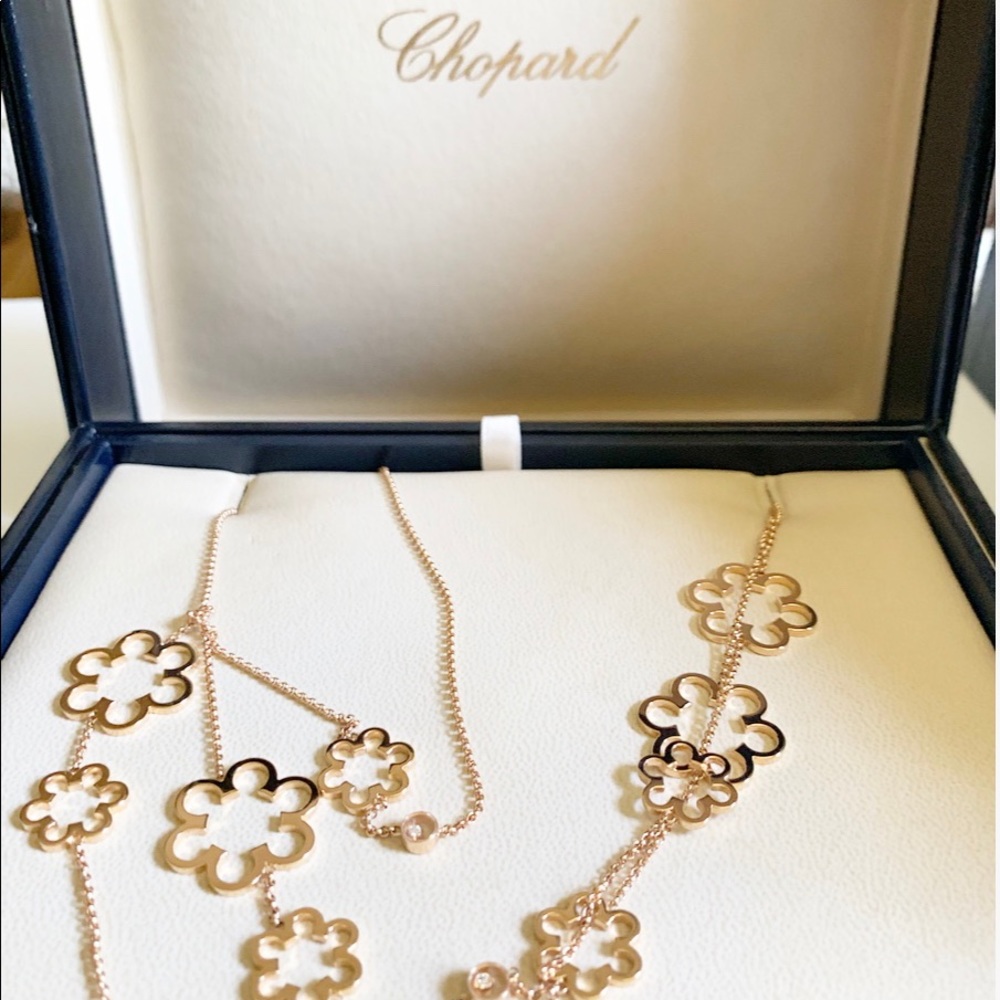 Chopard gold and Dimond necklace